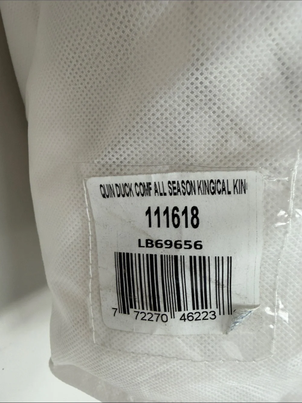 NWT QUINCE Premium Down Insert All Season King/ Cal King 9928